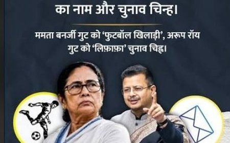TMC के दोनों गुटों को नए नाम और चुनाव चिह्न, ममता गुट को फुटबॉल खिलाड़ी