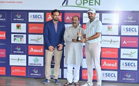डीपी वर्ल्ड नवा रायपुर ओपन गोल्फ टूर्नामेंट का समापन, खलिन एच जोशी बने विजेता