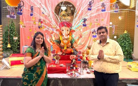 गणेश चतुर्थी पर एटी ज्वेलर्स ने की गणपति बप्पा की स्थापना, प्रदेशवासियों को दी शुभकामनाएं