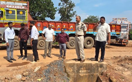 बचेली में 11 करोड़ की लागत से सुधरेगी ट्रक पार्किंग और यातायात व्यवस्था, कलेक्ट्रेट टीम ने किया निरीक्षण