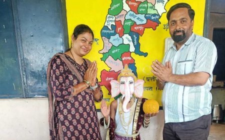 ढौर स्कूल में बैगलेस डे पर गणपति महोत्सव और सेवा संकल्प अभियान के तहत विविध कार्यक्रम