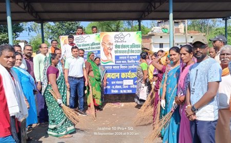 सेवा संकल्प और स्वच्छता ही सेवा अभियान के तहत जिलेभर में चला स्वच्छता अभियान