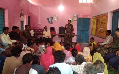 रुपझर पुलिस की पहल, जन चौपाल के साथ स्वच्छता अभियान चलाकर दिया जागरूकता का संदेश