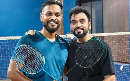 आनंदभूमि में बैडमिंटन प्रतियोगिता का समापन, हेमसागर-प्रतीक की जोड़ी बनी विजेता