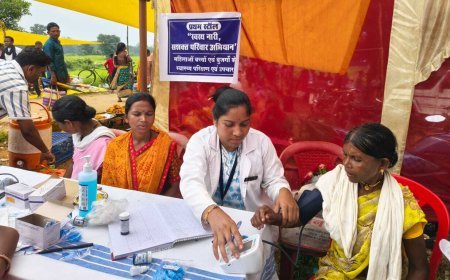सेवा संकल्प में गंगालूर तक पहुंची स्वास्थ्य सेवाओं की पूरी श्रृंखला, एक ही शिविर में 159 लोगों की ओपीडी