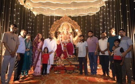 गणेश पंडालों में पहुंचे विधायक दीपेश साहू, पूजा-अर्चना कर क्षेत्रवासियों की खुशहाली की कामना