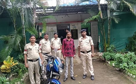 थाना सनौद पुलिस ने मोटरसाइकिल चोरी के मामले में आरोपी को किया गिरफ्तार, बजाज पल्सर बरामद