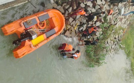 घूंघुट्टा डैम के गेट के पास फंसा मिला युवक का शव, गोताखोरों की मदद से निकाला गया