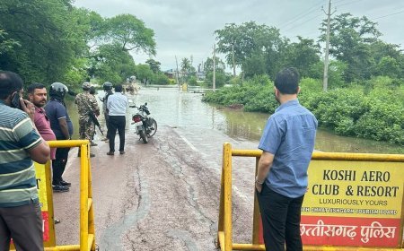 शिवनाथ नदी का जलस्तर बढ़ा, गणेश विसर्जन पर रोक; 150 लोगों का रेस्क्यू