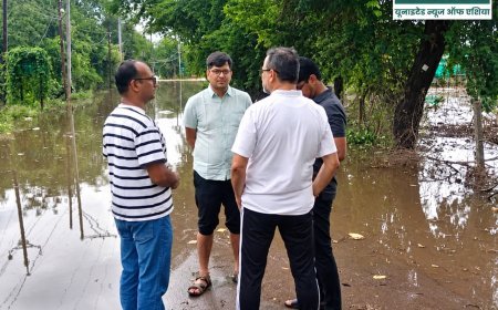 रायपुर में जलभराव प्रभावित क्षेत्रों का आयुक्त संबित मिश्रा ने किया निरीक्षण, राहत और बचाव कार्य तेज