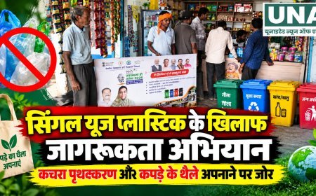 सिंगल यूज़ प्लास्टिक के खिलाफ सहसपुर लोहारा में जागरूकता अभियान, कचरा पृथक्करण पर दिया जोर