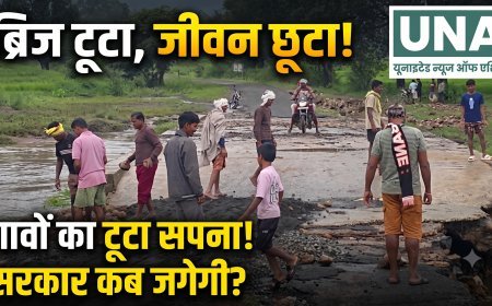 प्रशासन ने नहीं दिया ध्यान तो ग्रामीणों ने श्रमदान से खुद बना लिया पुल