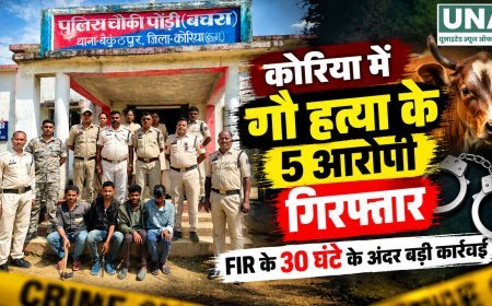 कोरिया में गौवंश अवशेष मिलने के मामले में 30 घंटे में 5 आरोपी गिरफ्तार