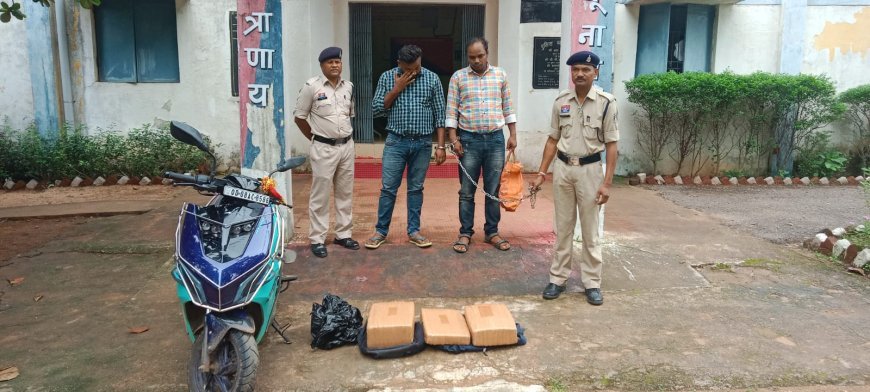 गरियाबंद में गांजा तस्करों पर बड़ी कार्रवाई, 10 लाख के गांजे के साथ दो तस्कर गिरफ्तार