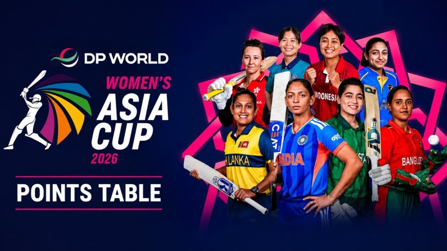Women’s T20 Asia Cup 2026 Points Table: भारत ग्रुप-ए में टॉप पर, श्रीलंका ग्रुप-बी में नंबर-1, जानिए सभी टीमों की स्थिति