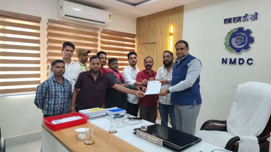 NMDC प्रभावित 14 पंचायतों के सरपंचों ने उठाई L1-L2 भर्ती तुरंत शुरू करने की मांग, सेवानिवृत्त कर्मचारियों की पुनर्नियुक्ति पर रोक की मांग