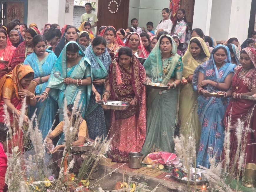 खमतराई काली मां मंदिर में हलषष्ठी पर विधिवत पूजा-अर्चना, सगरी माता और भगवान बलदाऊ जी का लिया आशीर्वाद