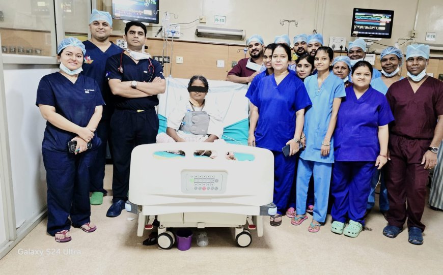 बिहार की 48 वर्षीय महिला की अंबेडकर अस्पताल में सफल बाईपास सर्जरी, 500 से अधिक शुगर के बाद किया गया ऑपरेशन