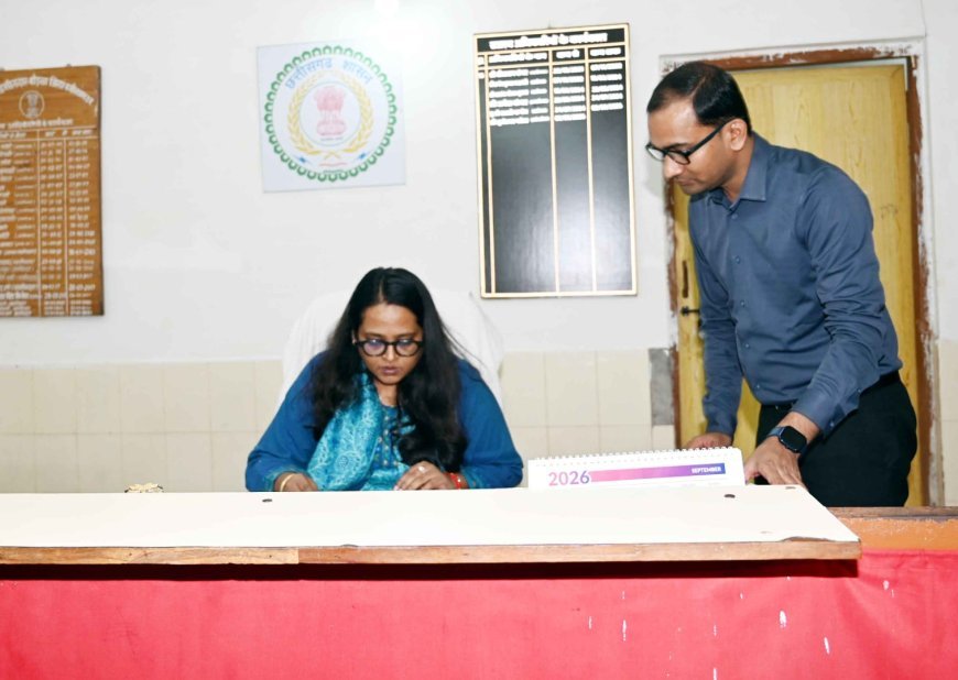 बोड़ला एसडीएम कार्यालय के निरीक्षण में कलेक्टर तुलिका प्रजापति ने दिए राजस्व प्रकरणों के त्वरित निराकरण के निर्देश