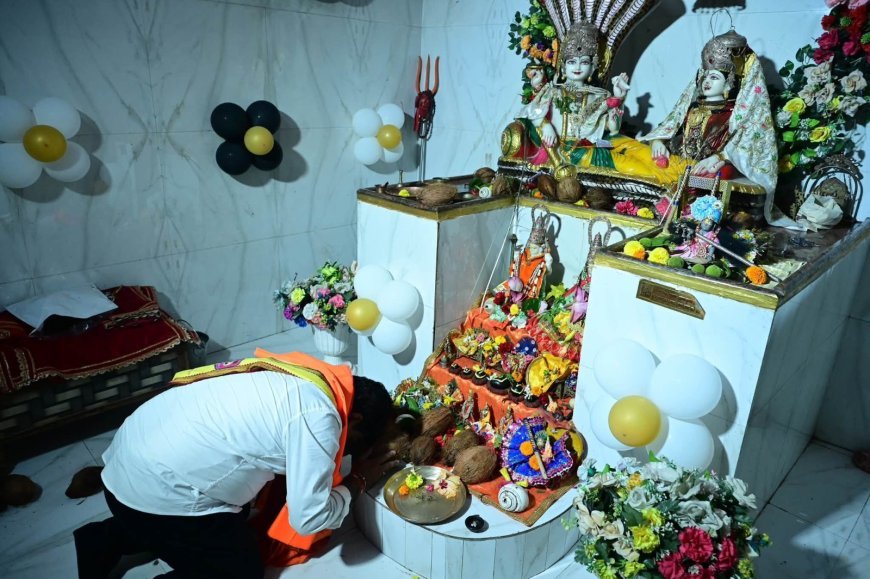 रामधुनी कार्यक्रम में शामिल हुए विजय शर्मा, लक्ष्मीनारायण मंदिर में पूजा-अर्चना कर प्रदेश की सुख-समृद्धि की कामना