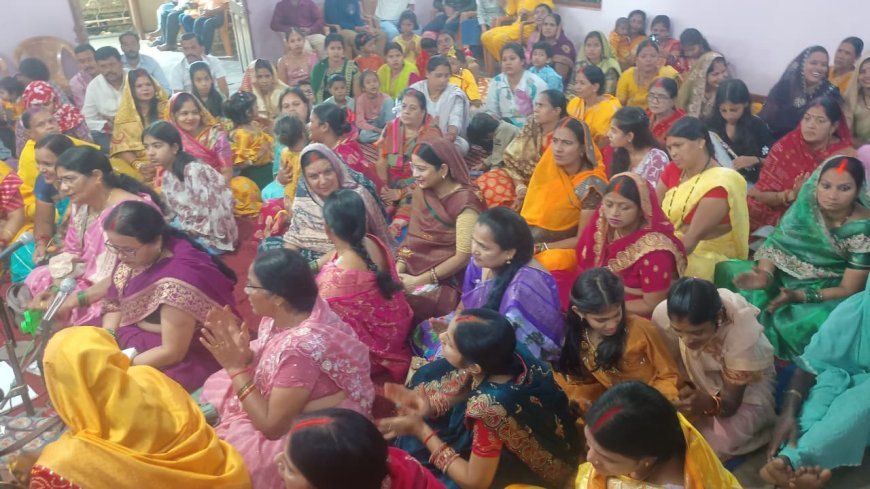 बचेली के उत्तरप्रदेश बिहार सांस्कृतिक समिति भवन में धूमधाम से मनाई गई श्रीकृष्ण जन्माष्टमी