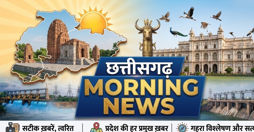 CG Morning News: तीजा-पोरा कार्यक्रम में शामिल होंगे CM साय, नाना पटोले की प्रेस कॉन्फ्रेंस, आज से लोकरंग पर्व का आगाज