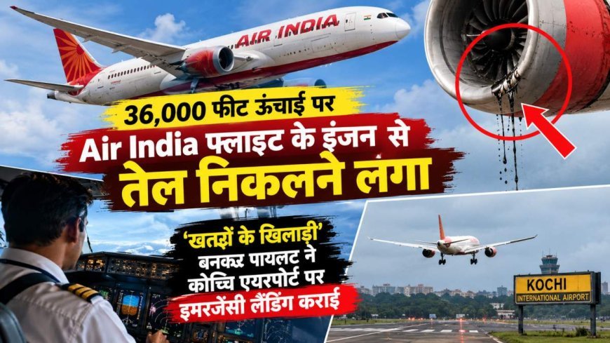 36000 फीट की ऊंचाई पर Air India Express की फ्लाइट में आई खराबी, इंजन का ऑयल प्रेशर गिरने पर कोच्चि लौटा विमान