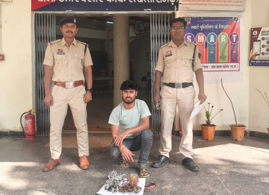 पखांजूर में वाइंडिंग दुकान से तांबा तार चोरी का खुलासा, एक आरोपी गिरफ्तार; बाइक भी जब्त