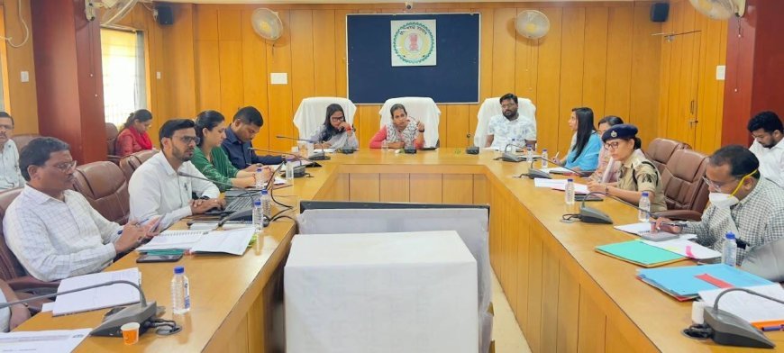 कलेक्टर ने ली समय-सीमा की बैठक, सेवा संकल्प अभियान और डीएमएफ कार्यों की हुई समीक्षा
