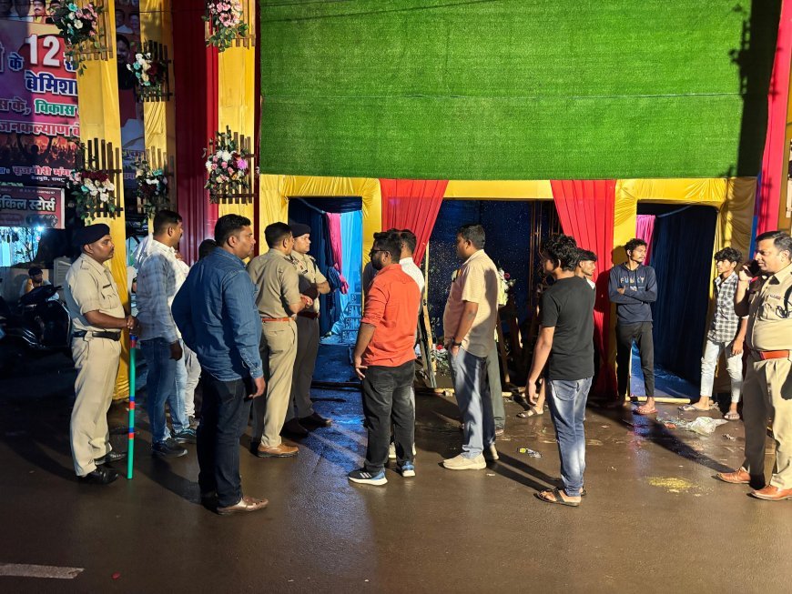 रायपुर में सड़क पर गणेश पंडाल लगाने पर निगम की समझाइश, जोन 6 अधिकारियों ने मांगी अनापत्ति प्रमाण पत्र की जानकारी