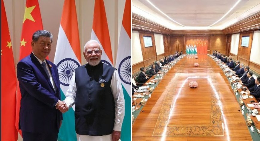 BRICS सम्मेलन में पीएम मोदी से मिले शी जिनपिंग, बोले- भारत-चीन प्रतिद्वंद्वी नहीं, साझेदार हैं