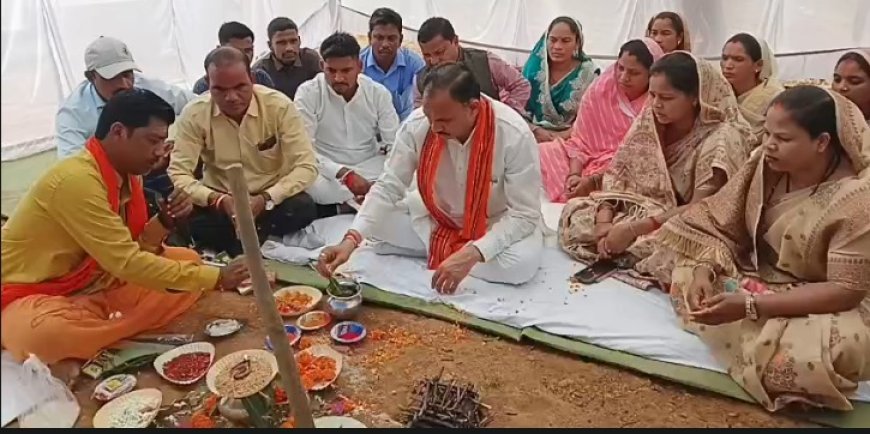 एमसीबी के कदरेवा में 25 करोड़ के विकास कार्यों का भूमि पूजन, स्वास्थ्य मंत्री श्यामबिहारी जायसवाल ने शुरू कराई निर्माण की शुरुआत