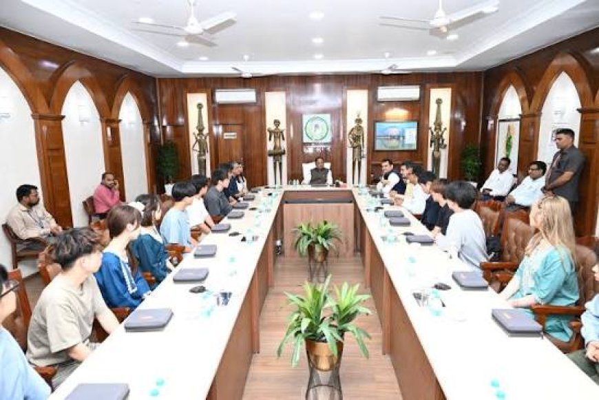 जापानी विद्यार्थियों ने जाना छत्तीसगढ़ का सांस्कृतिक वैभव, CM साय से संवाद में तकनीक और स्टार्टअप पर भी हुई चर्चा