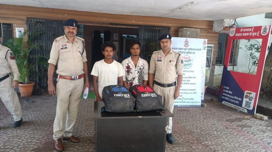 रायपुर में 18.330 किलो गांजा के साथ ओडिशा के दो आरोपी गिरफ्तार, लालपुर ओवरब्रिज के पास STF की कार्रवाई