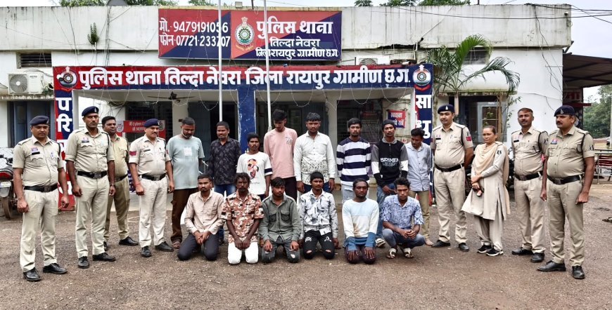 गणेश पर्व के पहले तिल्दा-नेवरा पुलिस का सख्त एक्शन