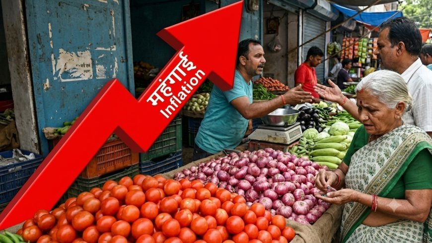 महंगाई का जोरदार झटका: खुदरा महंगाई 4.82% और थोक महंगाई 9.92% पहुंची, प्याज-लहसुन के दाम बढ़े