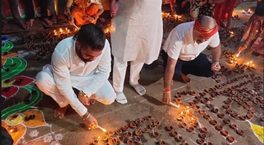 रायपुर में प्रधानमंत्री मोदी के जन्मदिन पर जला ‘आशीर्वाद का दीया’, बसंत अग्रवाल ने की दीर्घायु की कामना