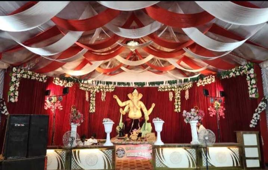 अम्बाड़ा में पहली बार विराजे 10 फीट के विघ्नहर्ता भगवान गणेश
