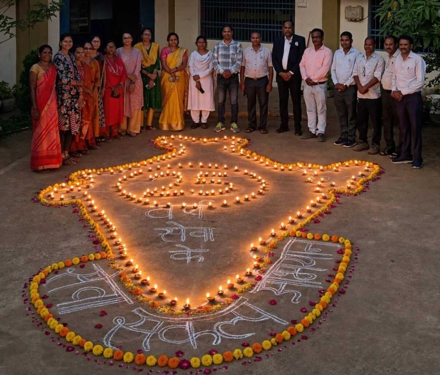 रायखेड़ा सेजेस विद्यालय में जलाया गया आशीर्वाद का दीया, विद्यार्थियों ने प्रस्तुत किए विकसित भारत के सपने