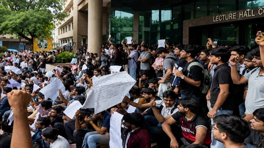 IIT बॉम्बे छात्र की मौत के बाद 400 से अधिक छात्रों का प्रदर्शन, मिड-सेमेस्टर परीक्षा स्थगित