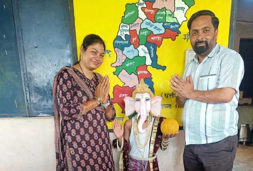 ढौर स्कूल में बैगलेस डे पर गणपति महोत्सव और सेवा संकल्प अभियान के तहत विविध कार्यक्रम