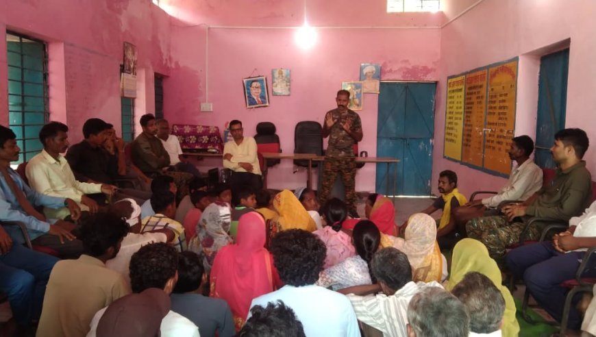 रुपझर पुलिस की पहल, जन चौपाल के साथ स्वच्छता अभियान चलाकर दिया जागरूकता का संदेश