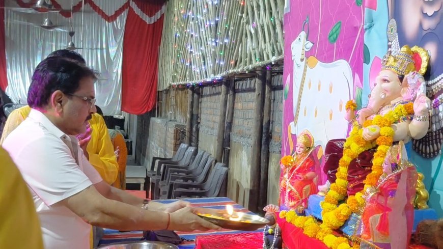 रायपुर के सर्व धर्म संकट मोचन हनुमान मंदिर में भव्य महाभंडारा, पहली बार विराजित हुए गणपति बप्पा