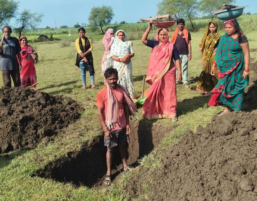 सेवा का संकल्प से ग्रामीणों को मिल रहा 125 दिन का रोजगार