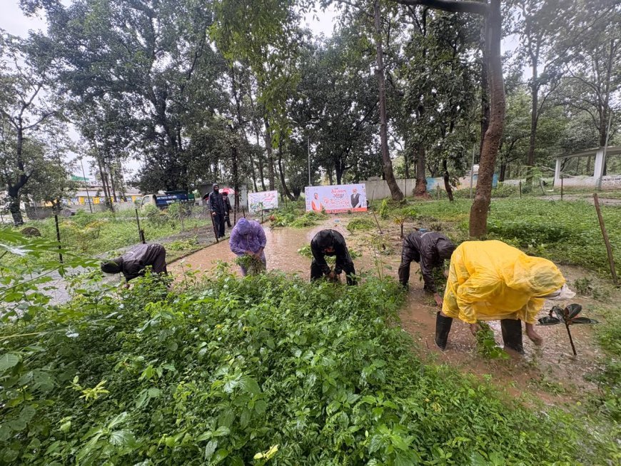 सेवा मेरा योगदान एवं स्वच्छता ही सेवा अभियान के तहत फरसगांव में चला विशेष स्वच्छता अभियान