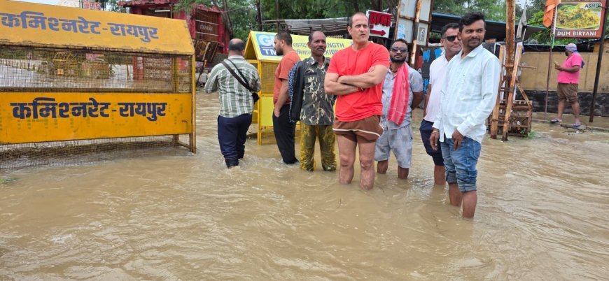 रायपुर में बारिश से जलभराव को लेकर विकास उपाध्याय ने सरकार पर साधा निशाना, बोले- चार दिन पहले चेतावनी के बावजूद नहीं हुई तैयारी
