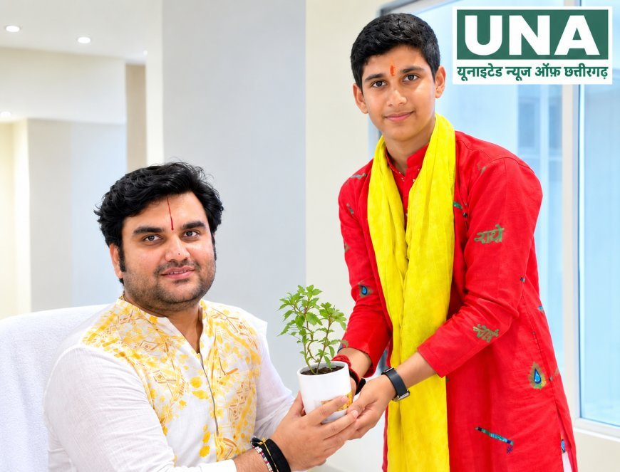 आचार्य इंद्रेश उपाध्याय से मिले बाल पर्यावरणविद् आदित्य राजे, वृंदावन में पर्यावरण सेवा का मिला आमंत्रण