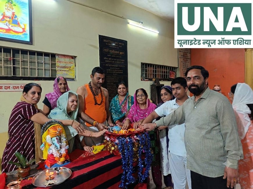 भिलाई में भारी बारिश के बीच मनाया गया शुकराना महोत्सव, इको-फ्रेंडली गणपति विसर्जन का लिया संकल्प