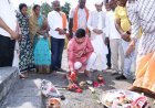 धरसीवां के ग्राम खपरी में ₹20 लाख के रंगमंच शेड का भूमिपूजन, विधायक अनुज शर्मा ने दी सौगात