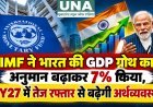 IMF ने भारत की GDP ग्रोथ का अनुमान बढ़ाकर 7% किया, FY27 में तेज रफ्तार से बढ़ेगी अर्थव्यवस्था